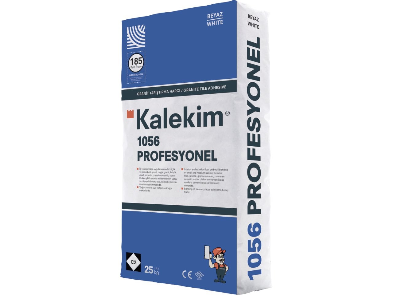 Seramik Yapıştırıcı ve Derz - KALEKİM PROFESYONEL   1056 (BEYAZ) GRANİT YAP. | Pinhause
